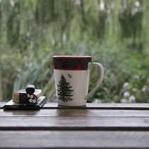 Scottish red plaid new Christmas original D tableware set meal steak dessert dish mug creative