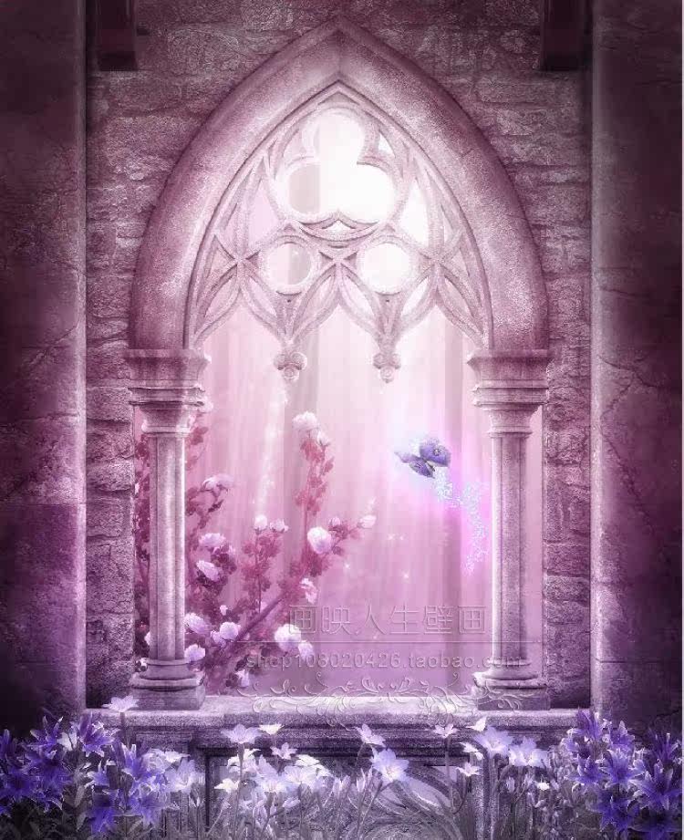 无缝大型壁画电视背景墙纸壁纸客厅卧室3d效果无纺纸欧式魔幻宫殿