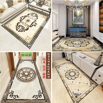 Imitation marble Self-adhesive floor tiles waterproof anti-slip abrasion resistant ground decoration Living room Hyun Off corridor 3d Floor sticker