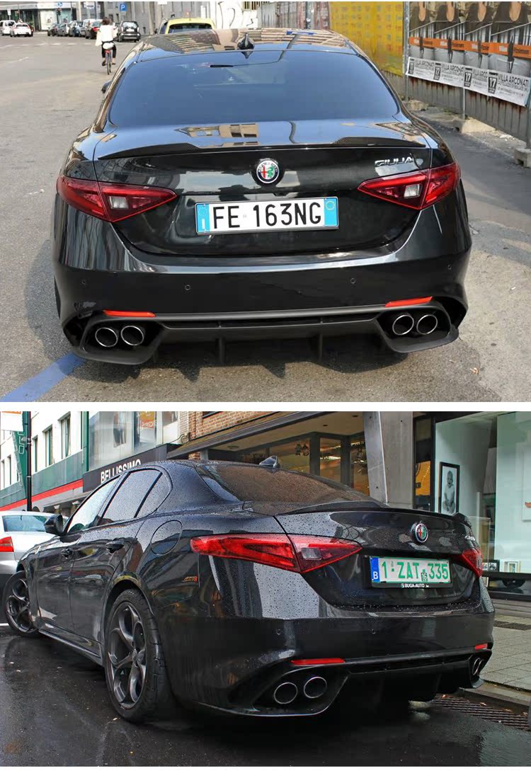 Alfa.Romeo Alfa Romeo Giulia nhập khẩu sợi carbon đặc biệt đuôi Giulia bốn lá clover đuôi