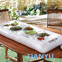 Foreign trade original single inflatable salad plate inflatable ice bar inflatable buffet picnic ice table water ice table table bar