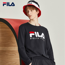 FILA Phila Le official mens long sleeve shirt 2021 autumn new simple trend T-shirt with base shirt