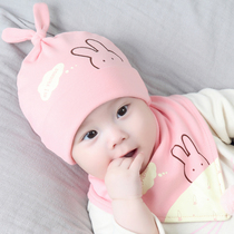 6 months baby hat spring and autumn and winter thin section 3 pure cotton cloth newborn newborn baby fetal hat Female baby hat winter