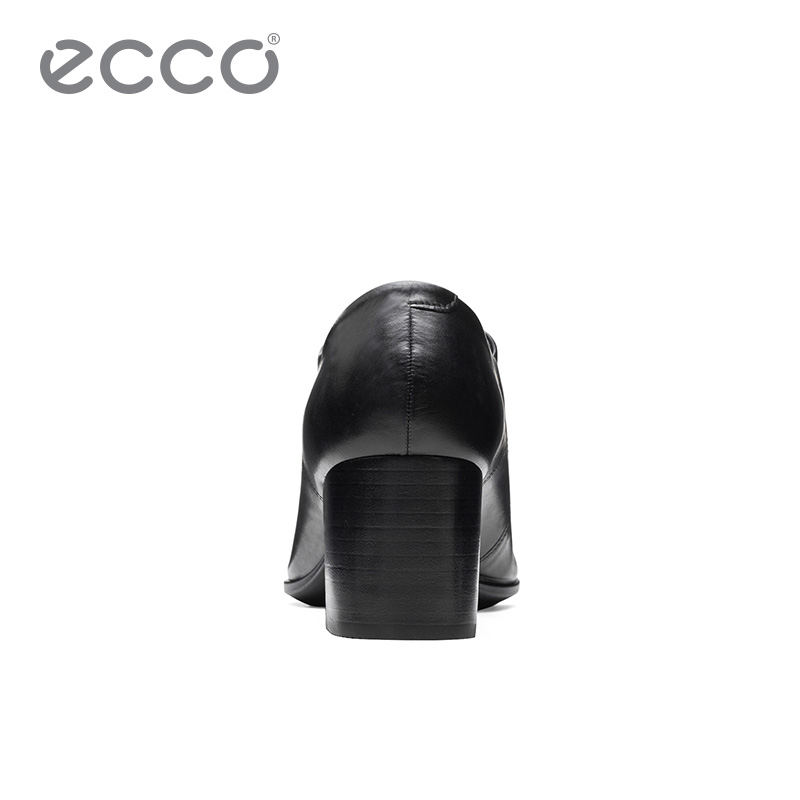 ECCO爱步优雅正装单鞋女 牛皮高跟鞋女系带 型塑45尖头方跟262623 