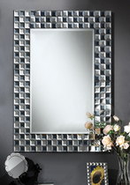 Plain modern mirror decorative mirror porch mirror bathroom mirror fashion European luxury hanging mirror 0677