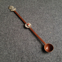 Nepal pure copper fire spoon Temple ghee spoon tantric instruments