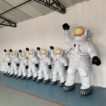 Space theme decoration of inflatable astronauts gas models for astronauts glowing planet rocket plane