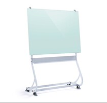 Thickened blackboard rack S-type tempered glass whiteboard rack Office teaching whiteboard rack mobile universal bracket