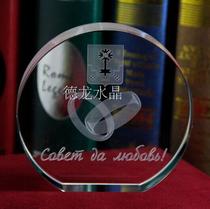 k9 crystal carving ornaments 3d laser engraving crystal image crystal model custom water carving crystal gift