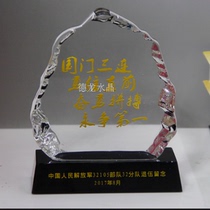 Crystal souvenirs Custom crystal shaped iceberg ornaments Crystal party gifts Free lettering