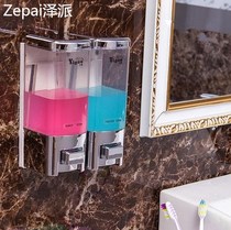 Wall-mounted plastic manual soap dispenser hotel bathroom bathroom hand wash soap bottle shower Dew bottle feeder