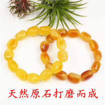 Natural Baltic Amber Honey Wax Linguin Chicken Yellow New Honey Folded Bracelet for men and women