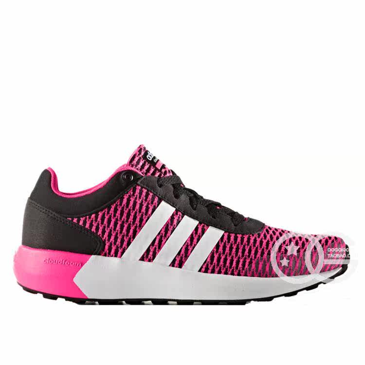 gogo球鞋 adidas cloudfoam race 阿迪达斯 女款 跑步鞋 aw5286