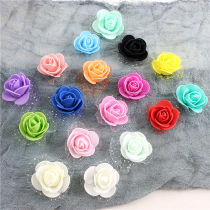 Flower Ring Material Gift Box Festive sugar box Decorative Accessories Flowers Simulation Flowers with yarn foam Rose 3cm One