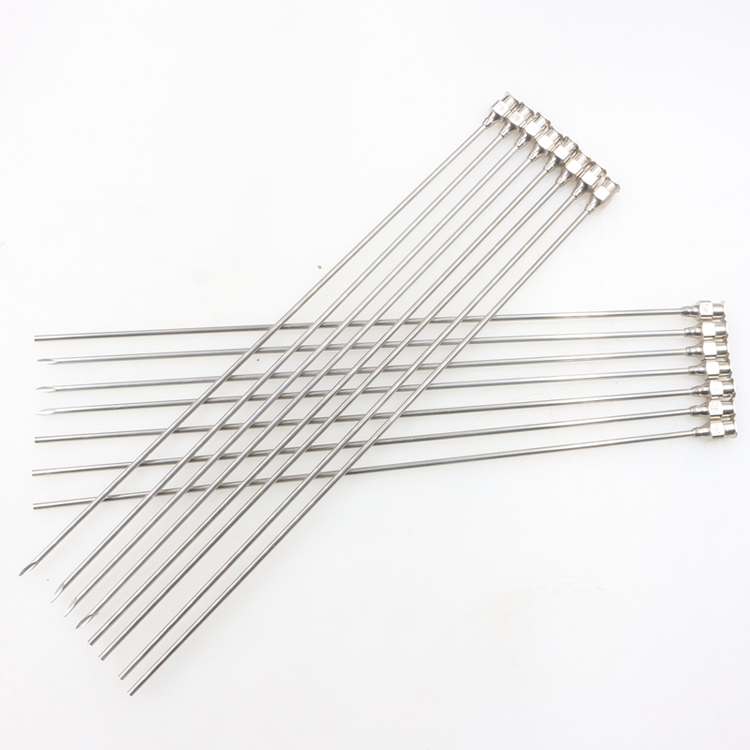 精密点胶不锈钢针头 长针头 实验尖头针 加长注射针头 200mm 包邮_不