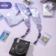 Fujifilm/Fuji Instax 일회성 이미징 동화 나이트 나이트 시리즈 라벤더 보라색 카메라 어깨 스트랩 Fujifilm/Fuji Instax 일회성 이미징 동화 나이트 나이트 시리즈 라벤더 보라색 카메라 어깨 스트랩