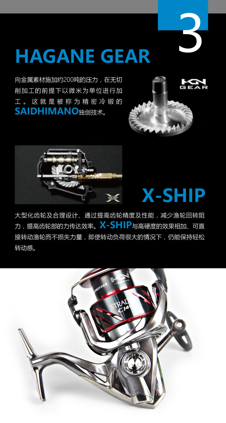 shimano禧玛诺 2016款stradic ci4  纺车轮 路亚轮 渔轮正品_7折现价