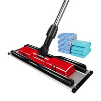 Beautiful and happy Gift Box Flat mop flying shuttle type universal clip towel Kiss classic floor drag 4 pieces of cloth