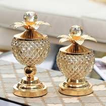 European-style home wine cabinet decorations TV cabinet American living room entrance bookcase Creative furnishings home coffee table ornaments