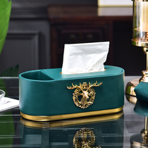 American tissue box Nordic ins home living room light luxury creative multifunctional coffee table remote control storage paper box