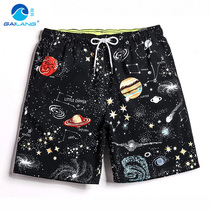 Gailang seaside beach pants mens quick-drying loose large size boxer swimming trunks casual shorts five-point pants with lining tide