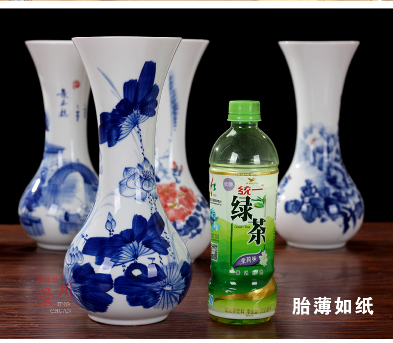 Floret bottle hand - made flowers flower porcelain of jingdezhen ceramics, household act the role ofing is tasted sitting room adornment mesa furnishing articles