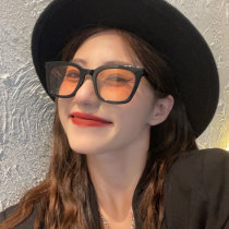 Aces with black frame gradient brown sunglasses 2021 new fashion women summer seaside anti-UV daily sunglasses