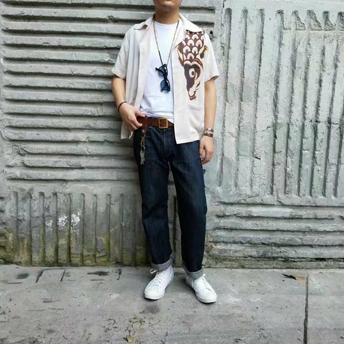 阿巨定制 duke shirt 夏威夷风格vv鲤鱼衬衫 visvim风格_7折现价254.