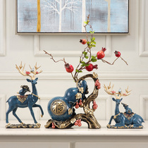 Decoration home accessories creative living room TV cabinet wine cabinet porch home deer crafts decoration wedding gift