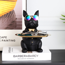 French dog entrance key storage ornaments light luxury shoes cabinet living room decoration creative housewarming new home wedding gift