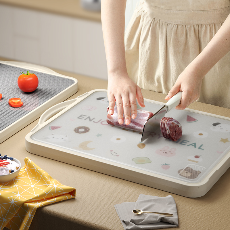 Stainless Steel Cutting Board Mildew Resistant antibacterial Home Chopping Board Chopping Board Chopping Board Kitchen Special Stick Plate Fruit to Plate Double-sided-Taobao