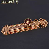 Ruigao Full Copper Interlude Wooden Door Interlude Lock Gate Anti-theft Door Buckle Bolt Ancient Amorphous Insertion