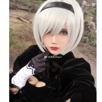 Neil mechanical era cos wig 2B little sister silver white hair cos fake hair