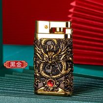 (Copper) Retro One-button Ejection Ignition Julang No. 3 Kerosene Lighter Mens Personalized Gift