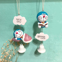 Jingle cat robot cat Blue fat man Wind chimes small night lights Car pendant students graduation boys and girls day gifts