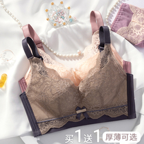 The beauty salon-adjusted underwear female bra gathers on the upper hand side to collect the lower ply bra to prevent the external expansion of the breast