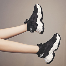 Old Daddy Shoes Women Ins Tide Summer Breathable 2022 New womens shoes Net Red Superfire Leisure inside Heightening Sneakers