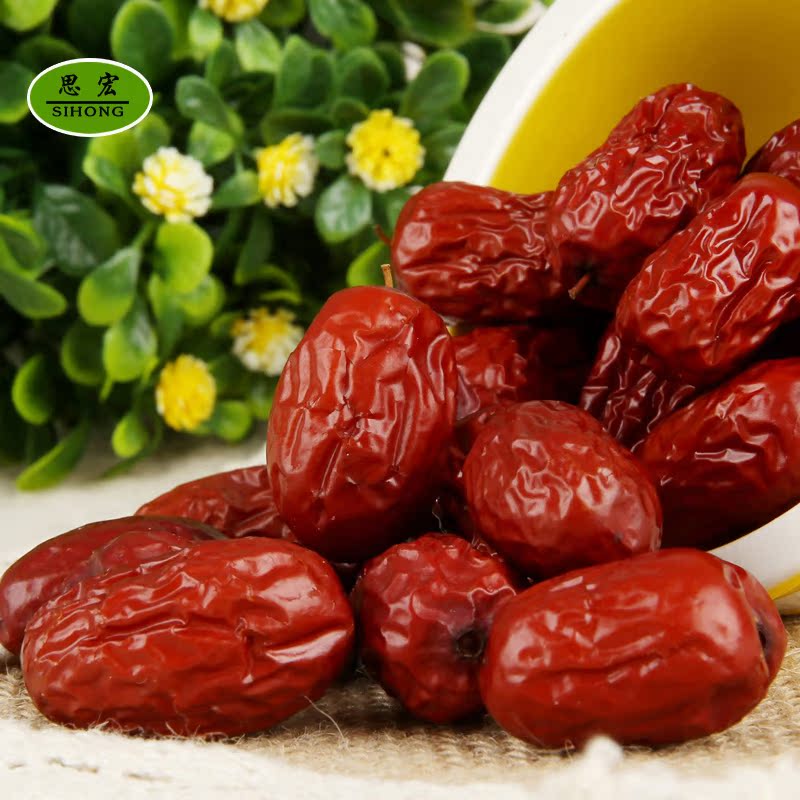 思宏新疆阿克苏灰枣100g*3袋装三级大红枣子休闲零食品可夹核桃仁