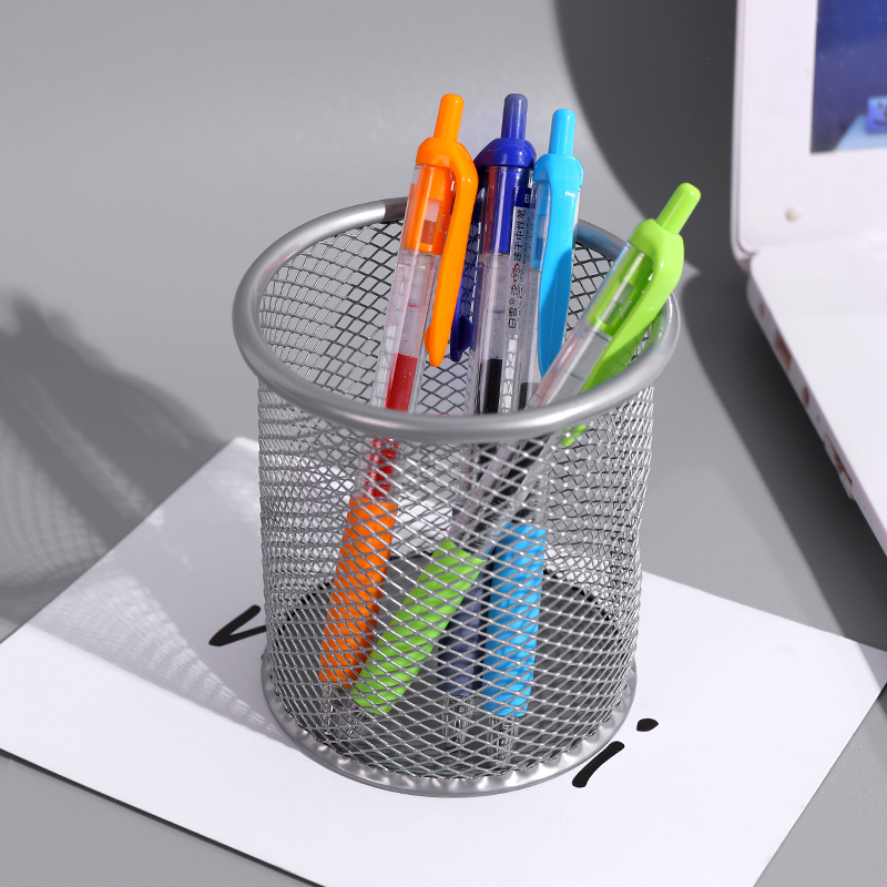 creative fashion pen holder nordic simple multifunctional ins metal iron art student desk storage stationery