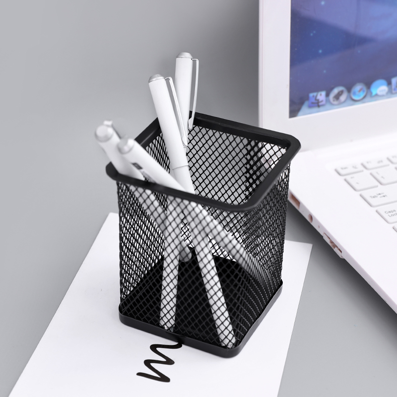 creative fashion pen holder nordic simple multifunctional ins metal iron art student desk storage stationery