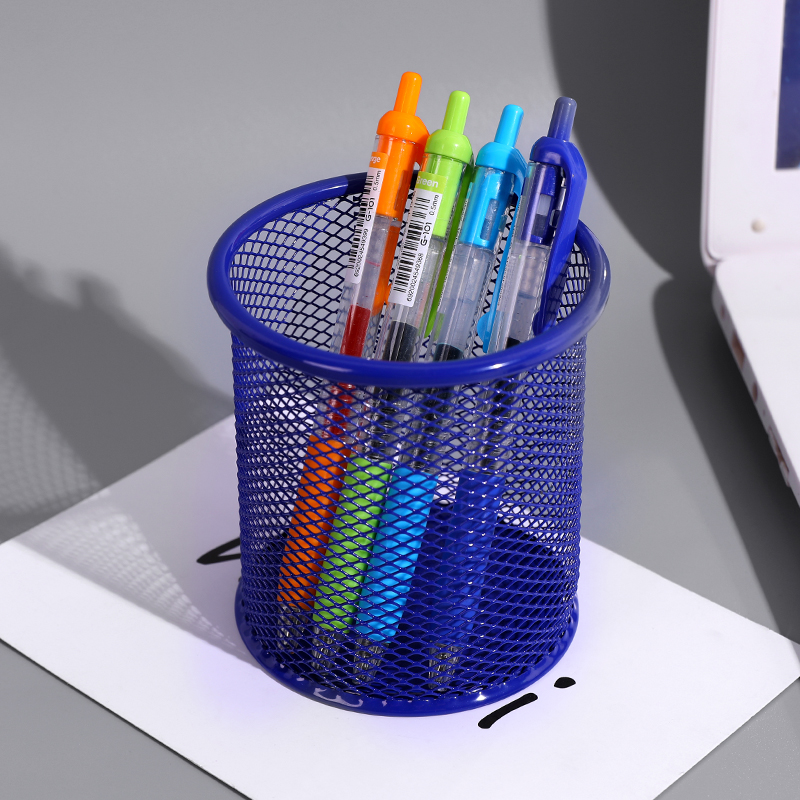 creative fashion pen holder nordic simple multifunctional ins metal iron art student desk storage stationery