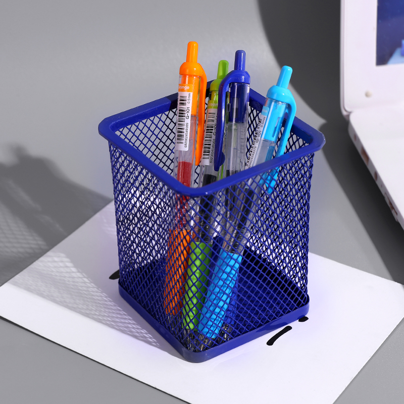 creative fashion pen holder nordic simple multifunctional ins metal iron art student desk storage stationery