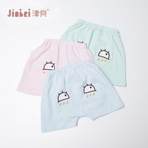 Jinbei cotton shorts sweat cloth boys thin pp pants baby girls children toddlers Summer Girl butt pants