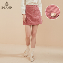 ELAND clothes love spring summer fashion niche Spice Girl thin little corduroy hip skirt lady