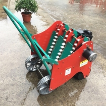 New garlic seeder electric hand-push garlic planting machine Garlic Machine Three Rows Of Battery Point Garlic Machine