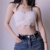 Butterfly Knot All-cotton Lace Without Steel Ring Bra Cute Teenage Girl Comfort Inunderwear Briefs Suit Tropes
