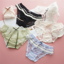 Angel Wings Girl Snowspinning breathable Bacteriostatic Underwear Lady Cute Triangle Pants Fresh butterfly knot shorts