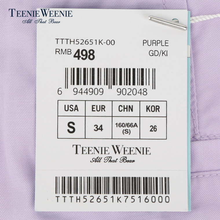聚Teenie Weenie小熊2015专柜正品女装夏休闲短裤热裤TTTH52651K