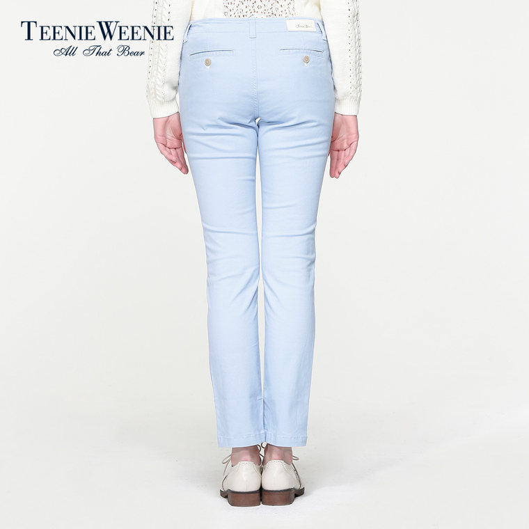 聚TeenieWeenie小熊2015专柜正品女装夏季直筒休闲长裤TTTC52623K