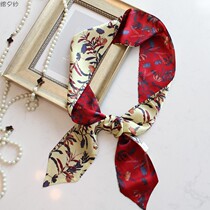 Double 100% mulberry silk scarf scarf Korean version of Joker fashion silk long scarf ribbon female autumn and winter New